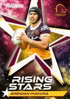 2024 NRL Traders Titanium - Rising Stars #RS01 Brendan Piakura Front